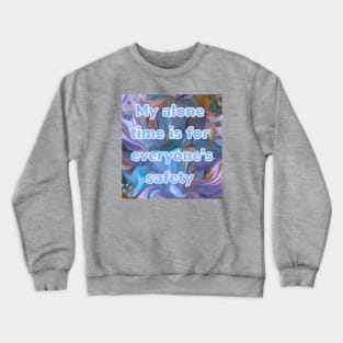 “My alone time” graphic abstract print Crewneck Sweatshirt